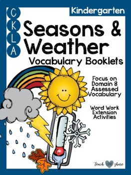 Preview of CKLA Kindergarten Seasons and Weather Vocabulary Booklet
