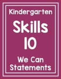 CKLA Kindergarten Skill Unit 10 We Can Statements