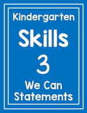 CKLA Kindergarten Skill Unit 3 "We Can" Statements