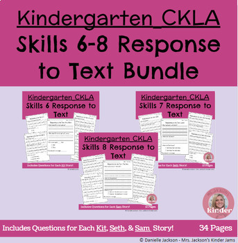 Preview of CKLA Kindergarten Skills 6-8 Comprehension & Response to Text BUNDLE