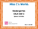CKLA Kindergarten Unit 3 Spinners and Worksheets