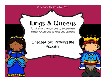 Preview of CKLA Kindergarten Unit 7: Kings and Queens