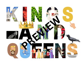 Preview of CKLA Kindergarten Unit 7: Kings and Queens, Bulletin Board/Center