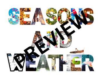Preview of CKLA Kindergarten Unit 8: Seasons and Weather, Bulletin Board/Center