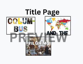 Preview of CKLA Kindergarten Unit 9: Columbus and the Pilgrims , Bulletin Board/Center