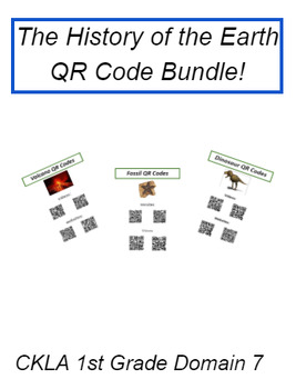 Preview of CKLA Knowledge 1st Grade Domain 7:  The History of the Earth QR Code Bundle