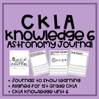 Preview of CKLA Knowledge 6 Astronomy Journal! - 1st Grade