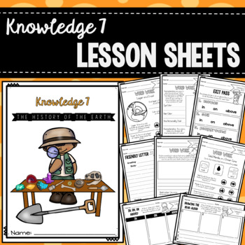 Preview of CKLA Knowledge 7 Lesson Sheets - The History of the Earth
