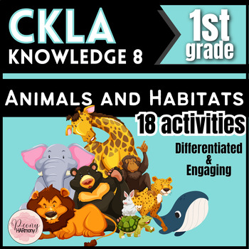 Preview of CKLA Knowledge 8 Animals and Habitats | Lesson Supplemental | 1st Grade Amplify