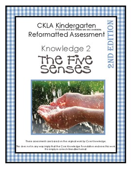 Preview of CKLA Knowledge Domain 2 The Five Senses Kindergarten Assessment