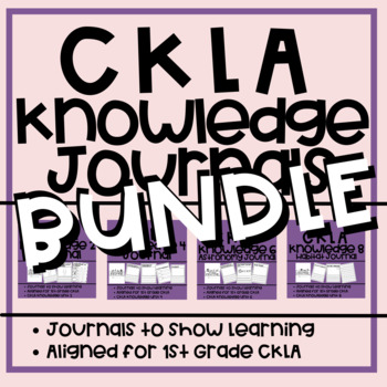 Preview of CKLA Knowledge Journals Bundle! - ALL Knowledge Units for 1st Grade
