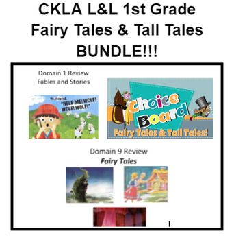 Preview of CKLA Knowledge 1st Grade Mod 9 Fairy Tales BUNDLE!