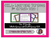 CKLA Learning Targets: Unit 1