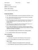 CKLA Lesson Plan- Kindergarten- Domain 6 Lesson 1