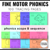 Fine Motor Phonics Skills Tracing Worksheets | CKLA Amplif