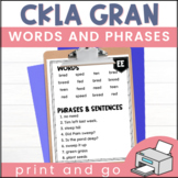 1st Grade CKLA Skills Unit 2 Gran: Words and Phrases Fluen