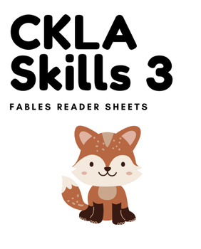 Preview of CKLA Skills 3 Reader Sheets