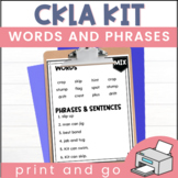 Kindergarten CKLA Skills Unit 6 Kit: Words and Phrases Flu