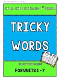 CKLA Skills Strand-1st Grade- Tricky Word Cards- Unit 1 to 7