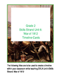 CKLA Skills Strand 6 The War of 1812 Timeline Cards