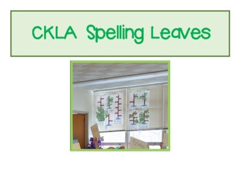 Preview of CKLA Spelling Tree Leaves Complete Set, 2nd Grade