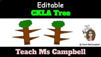 Preview of CKLA Spelling Tree Template | EDITABLE Google Slides