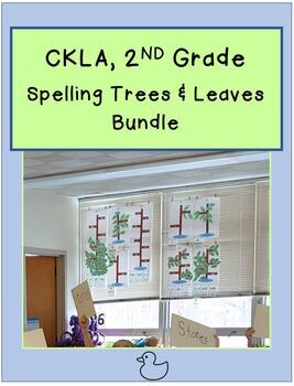 Preview of CKLA Spelling Tree and Leaves Bundle, Second Grade