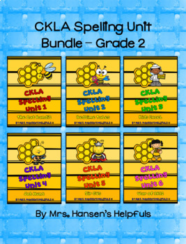 Preview of CKLA Spelling Unit Bundle - Grade 2