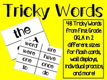 Preview of CKLA Tricky Word Cards