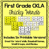 CKLA Tricky Words First Grade- Six Versions Word Wall