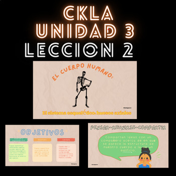 Preview of CKLA - UNIT 3 LESSON 2 SPANISH SLIDES : El cuerpo humano