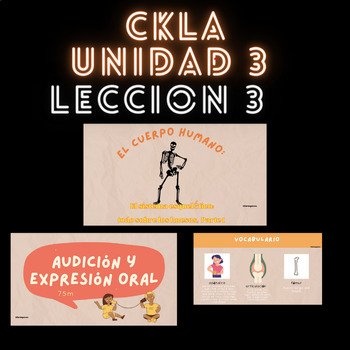 Preview of CKLA - UNIT 3 LESSON 3 SPANISH SLIDES : El cuerpo humano