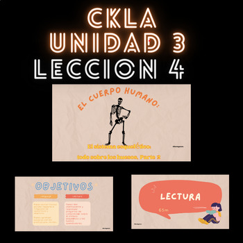 Preview of CKLA - UNIT 3 LESSON 4 SPANISH SLIDES : El cuerpo humano