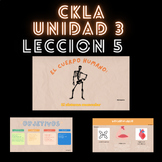 CKLA - UNIT 3 LESSON 5 SPANISH SLIDES : El cuerpo humano