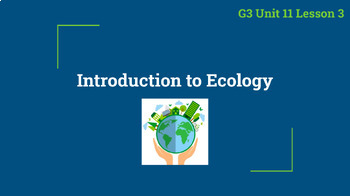 Preview of CKLA Unit 11 Grade 3 Introduction to Ecology - Lesson 3 Google Slides