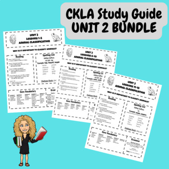 Preview of CKLA (Amplify) 3rd Grade Unit 2 Study Guide BUNDLE