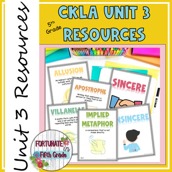 Preview of CKLA Unit 3 Resources - 5th Grade