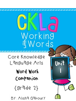 Preview of CKLA Skills Word Work Companion:2nd Grade Unit 1