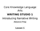 CKLA Writing Studio 1 Introducing Narrative Writing