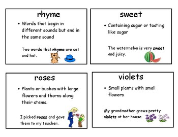 Preview of CKLA domain 1 vocabulary cards Kindergarten