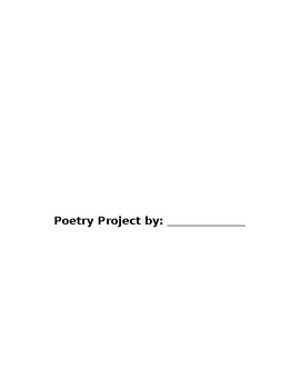 Preview of CKLA's Unit 3: Poetry Project Template
