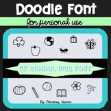 CKSchoolPics Free Doodle Font for Personal & Classroom Use