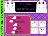 CLA-TEN GRID & MATH Pocket Games *Prek, Kinder, ESL/ELL, E