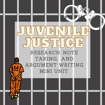 Preview of CLAIM, DATA, WARRANT: Juvenile Justice Pro/Con Argument Research and Writing