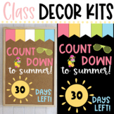CLASS DECOR KIT- Countdown to Summer | Classroom Door | Ju