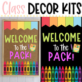 CLASS DECOR KIT- Welcome to the Pack | Classroom Door | Ba