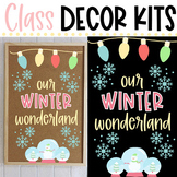 CLASS DECOR KIT- Winter Wonderland | Classroom Door | Wint