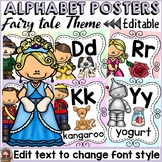 Alphabet Posters Editable Fairytale Class Decor