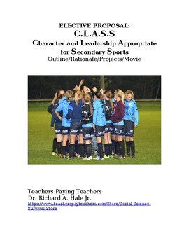 Preview of CLASS PROPOSAL: Character and Leadership Appropriate for Secondary Sports