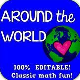 CLASSIC math game!  EDITABLE!  Shapes, number sense, ten f